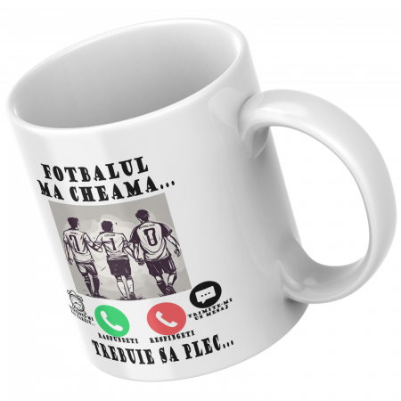 Cana termosensibilă personalizată Fotbalul mă cheamă  – neagră la rece, colorată la cald [1]