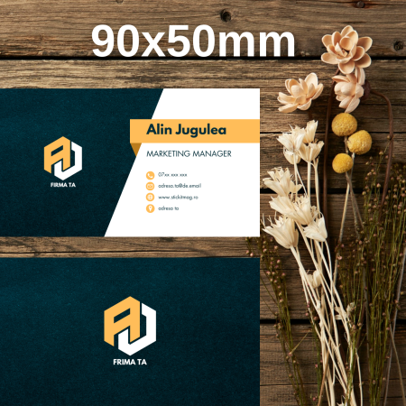 Cărți de vizită - carti-de-vizita-model-22-manager-marketing-alb-turcoaz