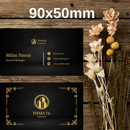Cărți de vizită - carti-de-vizita-model-23-companie-gold-negru