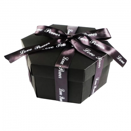 Cadouri Craciun - Cutie Hexagonală Personalizată – Cadou Absolvire, Valentines Day, Aniversare