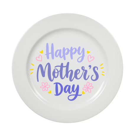 Accesorii imprimate - farfurie-happy-mothers-day-personalizata-sublimare