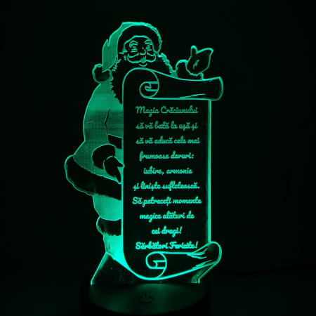 Cadouri de Crăciun pentru Ea - lampa-3d-mos-craciun-lista-cadou-craciun-16-culori.webp