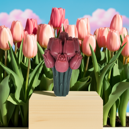 Lumânări Romantice Valentine’s Day - lumanare parfumata buchet flori decor cadou elegant handmade
