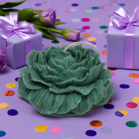 Lumânări Parfumate - lumânare parfumată floare handmade – cadou și mărturie botez/nuntă