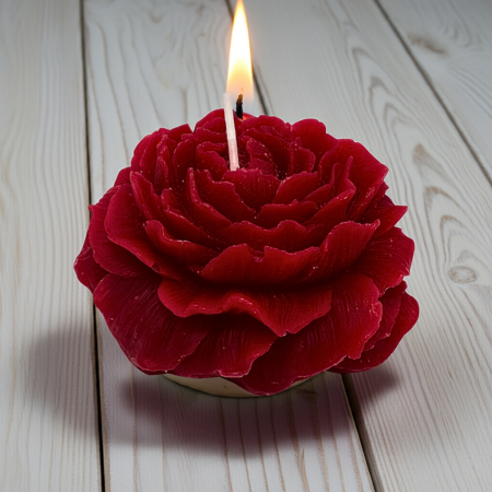lumânare parfumată floare handmade – cadou și mărturie botez/nuntă [1]