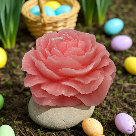 lumânare parfumată floare handmade – cadou și mărturie botez/nuntă [2]