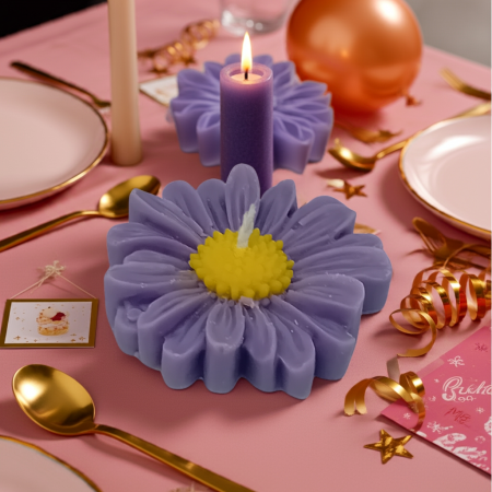 lumanare parfumata floricica mica cadou decor handmade [5]