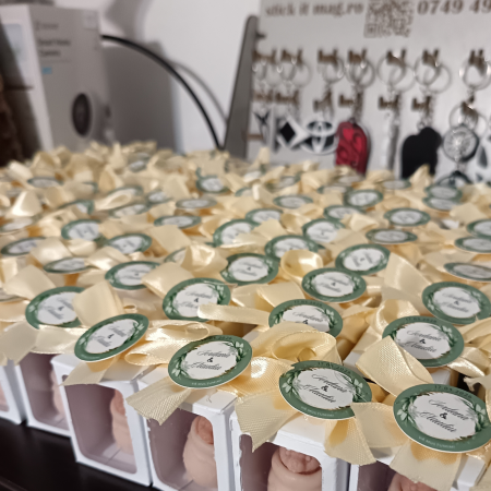 lumânare ursuleț borcan miere – mărturie botez handmade [7]