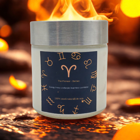 Colecția Zodiac Lumânări Premium - lumanare-parfumata-zodiac-berbec-100g-cutie-premium-lemn