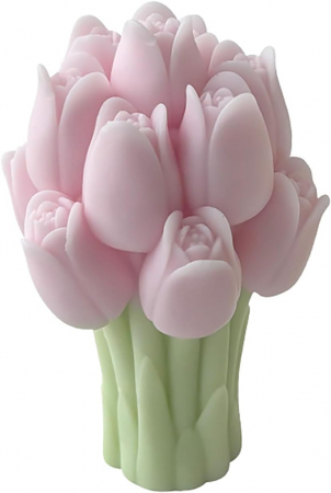 lumanare parfumata buchet flori decor cadou elegant handmade [1]