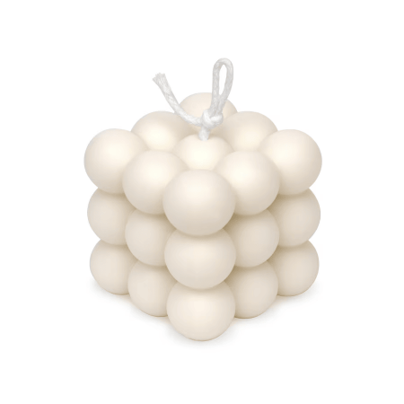 Lumânare parfumată cub handmade din ceară naturală de soia [1]