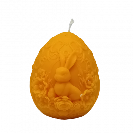 lumanare parfumata ou cu iepure 120g cadou paste decor [1]