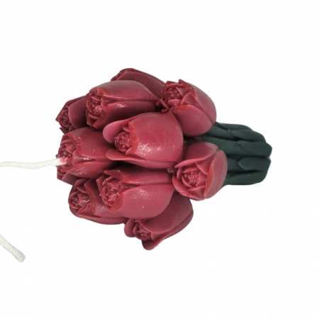 lumanare parfumata buchet flori decor cadou elegant handmade [3]