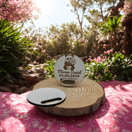 Mărturii Personalizate pentru Nuntă și Botez - marturie-plantabila-botez-urs-panda-seminte-de-flori
