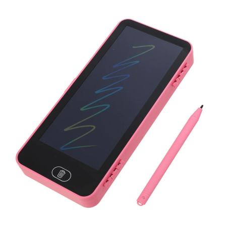 Cadouri - penar-tableta-lcd-desen-copii-telefon-roz-albastru