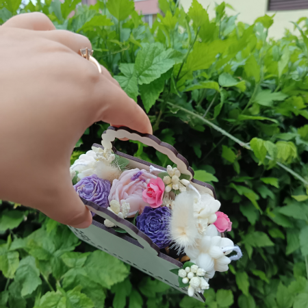 Blossom Handbag Luxury Box – Geantă Cadou Premium Handmade cu Lumânări Florale din Ceară 100% Naturală de Soia [5]