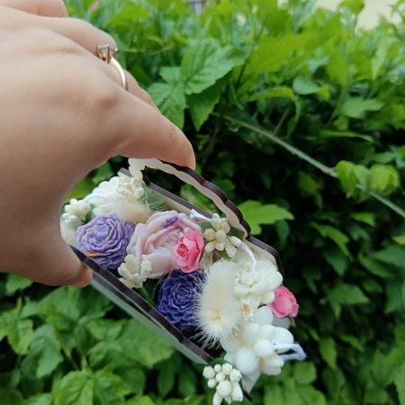 Blossom Handbag Luxury Box – Geantă Cadou Premium Handmade cu Lumânări Florale din Ceară 100% Naturală de Soia [4]