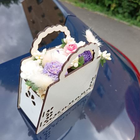 Blossom Handbag Luxury Box – Geantă Cadou Premium Handmade cu Lumânări Florale din Ceară 100% Naturală de Soia [1]