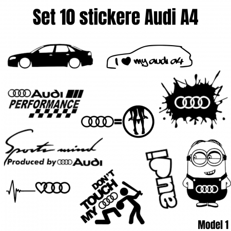 Stickere Seturi - set-10-stickere-audi-a4-tuning-personalizare-autocolante.jpg