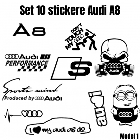 Stickere Seturi - set-10-stickere-audi-a8-autocolante-tuning-personalizare.jpg