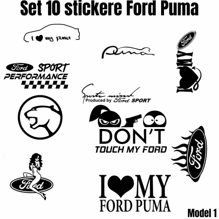 Ford - set-10-stickere-auto-puma-personalizate