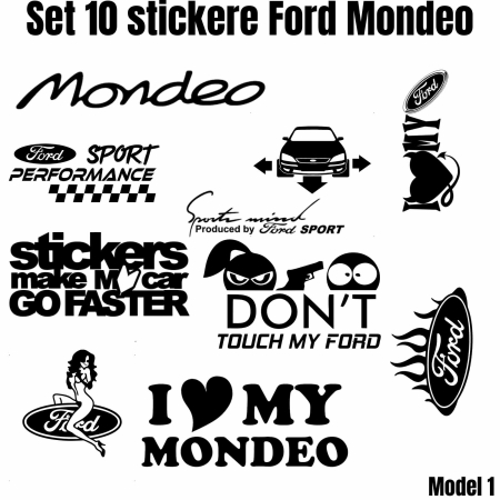 Ford - set-10-stickere-auto-ford-mondeo-personalizate