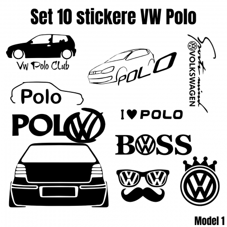 Stickere Seturi - set-10-stickere-volkswagen-polo-autoadezive