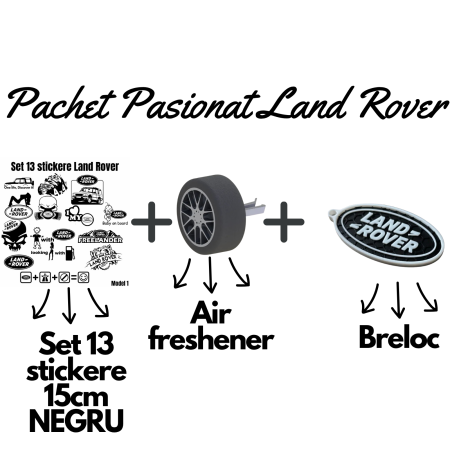 Cadouri pentru Șoferi - set-pasionati-land-rover-stickere-breloc-air-freshener-roata-3d.webp
