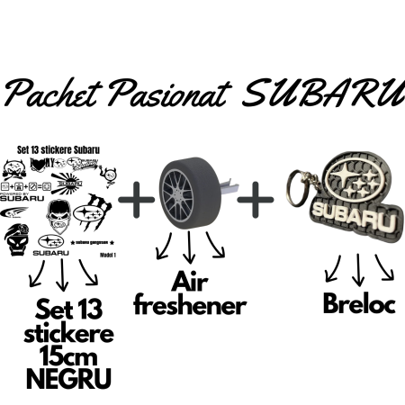 Cadouri pentru Șoferi - set-pasionati-subaru-stickere-breloc-air-freshener-roata-3d.webp
