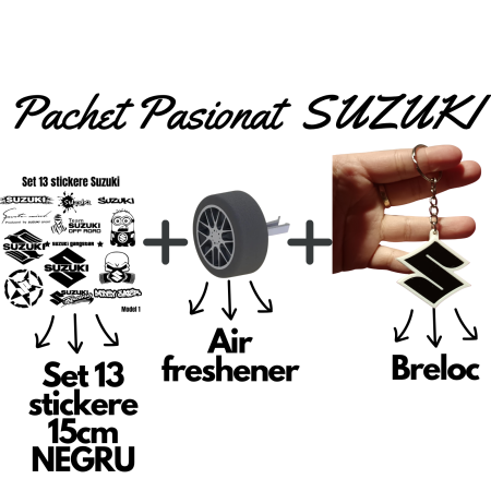 Suzuki - set-pasionati-suzuki-stickere-breloc-air-freshener-roata-3d.webp