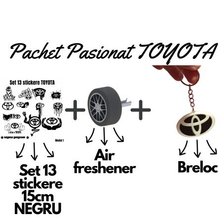 Toyota - set-pasionati-toyota-stickere-breloc-air-freshener-roata-3d.webp