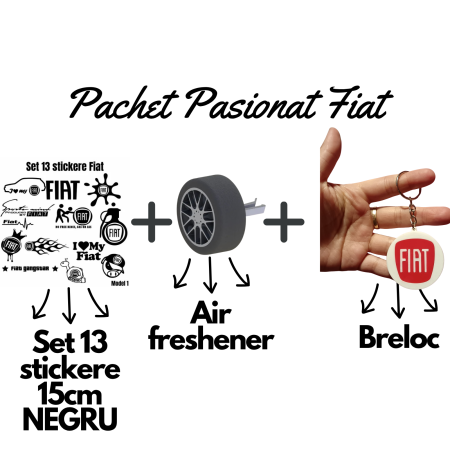Fiat - set-pasionati-fiat-stickere-breloc-air-freshener-roata-3d.webp