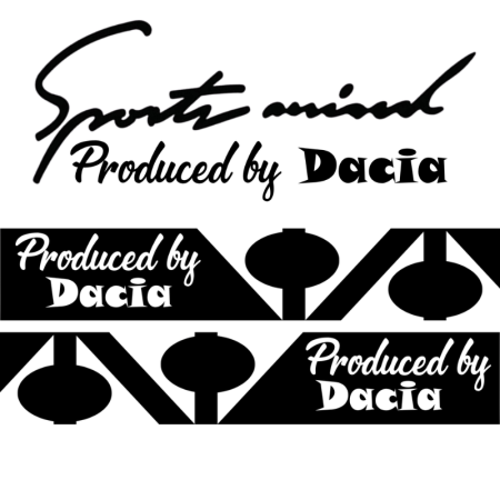 Stickere Auto și Moto – Autocolante Premium - set-stickere-auto-sport-mind-dacia-oglinzi-negru-alb