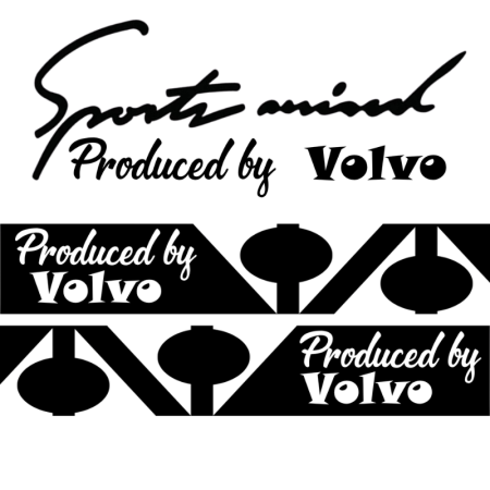 Stickere Auto Volvo – Autocolante Premium - set-stickere-auto-sport-mind-volvo-oglinzi-negru-alb