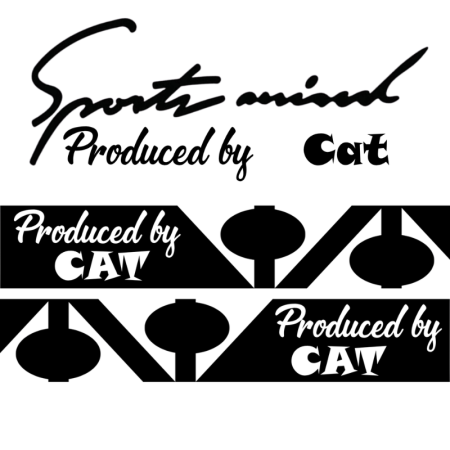 Stickere Auto și Moto – Autocolante Premium - set-stickere-auto-sport-mind-cat-oglinzi-negru-alb