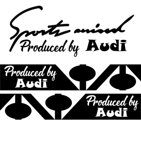 Stickere Auto și Moto – Autocolante Premium - set-stickere-auto-sport-mind-audi-oglinzi-negru-alb