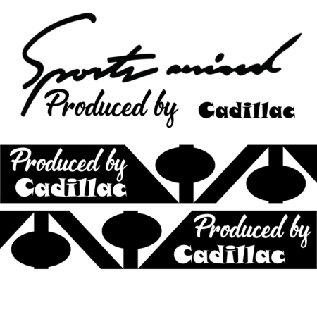 Stickere Auto Cadillac – Autocolante Premium - set-stickere-auto-sport-mind-cadillac-oglinzi-negru-alb