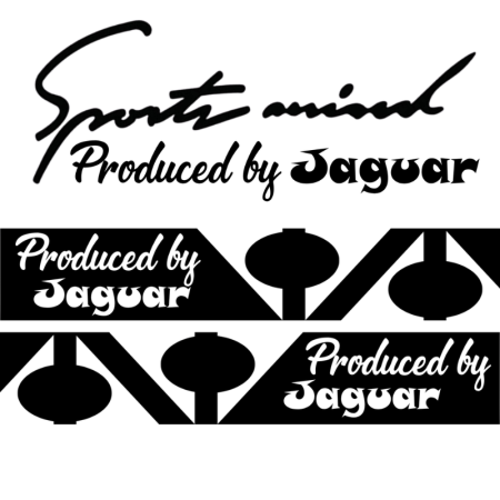 Stickere Auto Jaguar – Autocolante Premium - set-stickere-auto-sport-mind-jaguar-oglinzi-negru-alb