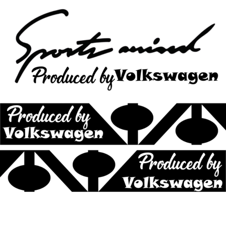 Stickere Auto și Moto – Autocolante Premium - set-stickere-auto-sport-mind-volkswagen-oglinzi-negru-alb