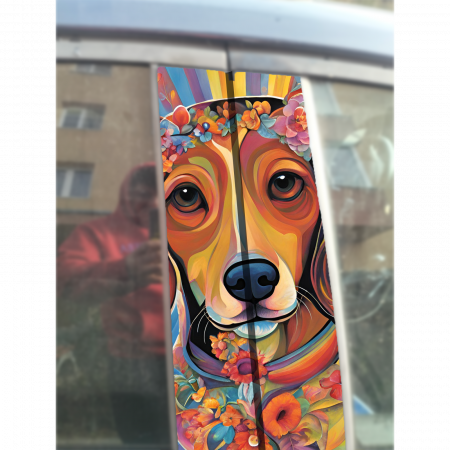 Stâlpi Uși - sticker-auto-stalpi-usi-dog-autocolant-caine