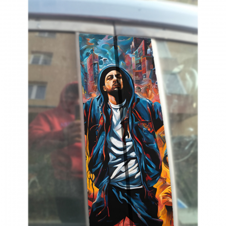 Stâlpi Uși - sticker-auto-stalpi-usi-rapper-autocolant-urban