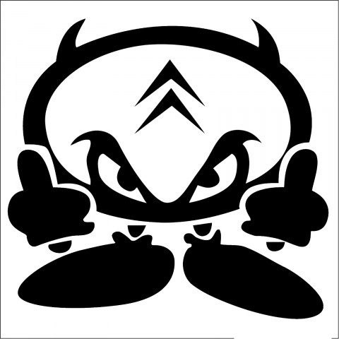 Stickere Mașină - sticker-citroen-funny-mesaj-amuzant-autocolant-rebel-masina