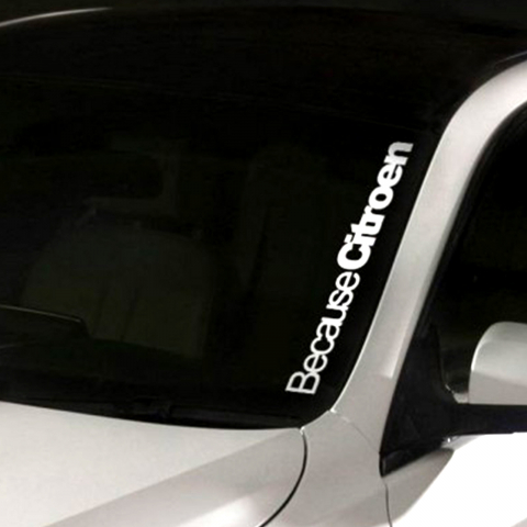 Stickere Mașină - sticker-because-citroen-autocolant-masina-personalizat