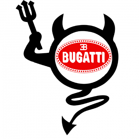 Bugatti - sticker-devil-bugatti-autocolant-supercar-masina-tuning