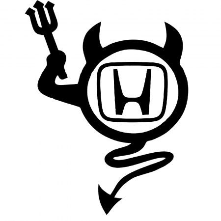 Honda - sticker-devil-honda-autocolant-tuning-jdm-civic