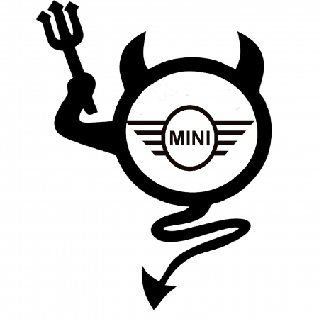 Mini Cooper - sticker-devil-mini-cooper-autocolant-masina-personalizat