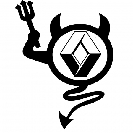 Renault - sticker-devil-renault-autocolant-tuning-personalizat-masina