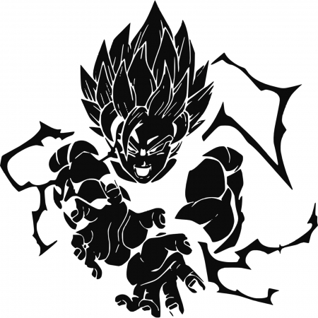 Stickere Mașină - sticker-goku-dragon-ball-autocolant-anime-masina-laptop