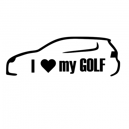 Volkswagen - sticker-i-love-my-golf-stickitmag