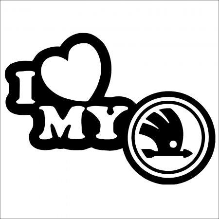 Skoda - sticker-auto-i-love-my-skoda.jpg
